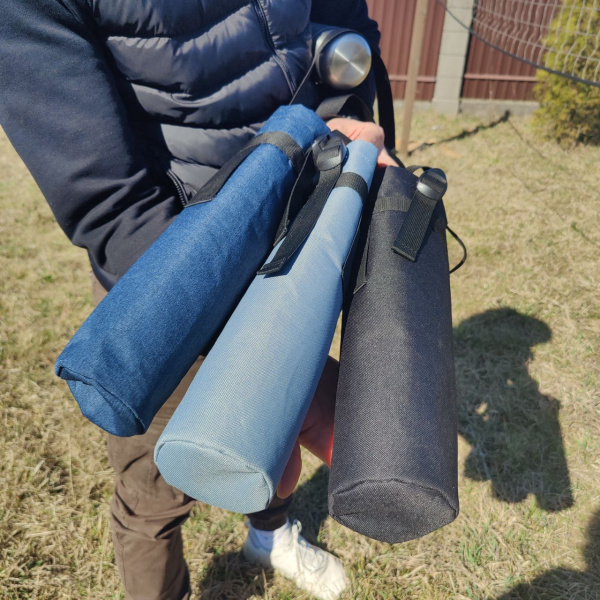 Термосумка - чехол SILA для термоса 40х9х9см. с плечевым ремнем / Сумка-холодильник для термоса на 1 литр